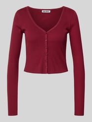 Anna von Klinski x REVIEW Longsleeve mit V-Ausschnitt von Review Bordeaux - 34