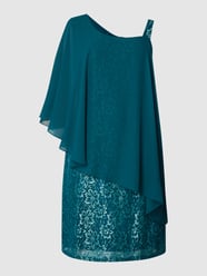 PLUS SIZE Kleid aus floraler Spitze  von SHEEGO Blau / Türkis - 2