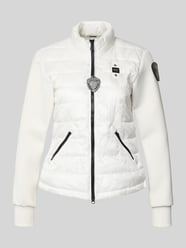 kurtka pikowana z naszywkami z logo model 'HASKEL' od Blauer USA - 43