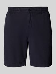 Korte regular fit broek met structuurmotief van Gant - 39