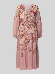 Tailliertes Freizeitkleid aus Lyocell-Mix von ROBE LÉGÈRE Pink - 21