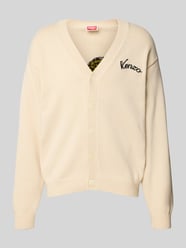 Kardigan z wełny z wyhaftowanym logo od Kenzo - 6
