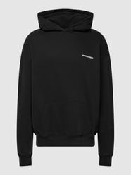 Oversized Hoodie mit Label-Stitching von Pegador Grau / Schwarz - 19