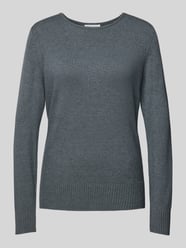 Gebreide pullover met ribboorden, model 'Aliv' van Christian Berg Woman Grijs / zwart - 29