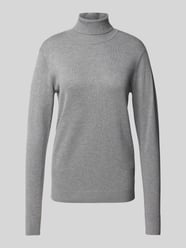 Sweter z dzianiny z golfem model ‘Morla’ od B.Young - 4