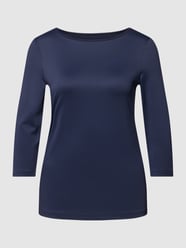 Blusenshirt mit Rundhalsausschnitt von Christian Berg Woman Blau - 10