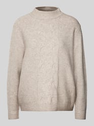 Strickpullover mit gerippten Abschlüssen von Street One Beige - 32