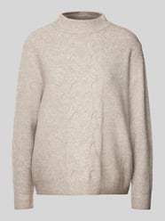 Strickpullover mit gerippten Abschlüssen von Street One Beige - 29