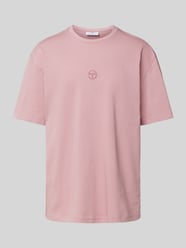 T-Shirt mit Label-Stitching Modell 'SIMBA' von SERGIO TACCHINI Pink - 25