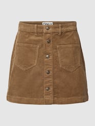 Cordrock mit Knopfleiste Modell 'AMAZING' von Only Beige - 9