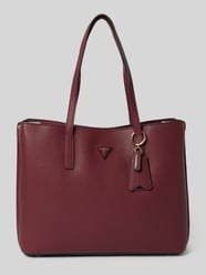 Tote Bag mit Label-Anhänger Modell 'MERIDIAN' von Guess Bordeaux - 14