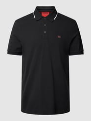 Slim Fit Poloshirt mit Kontraststreifen von HUGO Schwarz - 29