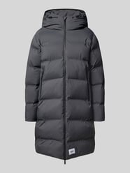 Gewatteerde lange jas met labelpatch, model 'Caius' van khujo - 43