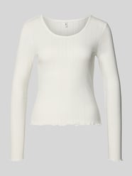 Bluzka z długim rękawem o kroju slim fit z Mieszanka bawełny ekologicznej Model 'TENNA LIFE' od ONLY - 19