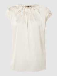 Blusenshirt mit Allover-Muster von comma Beige - 3