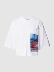 T-shirt met motiefprint van Calvin Klein Jeans Wit - 15