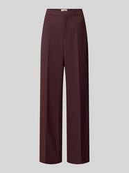 Stoffen broek met persplooien, model 'Leya Miley' van MOS MOSH Bordeaux - 16