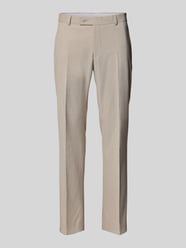 Spodnie do garnituru o kroju regular fit z lamowanymi kieszeniami model ‘X-Tension’ od HECHTER PARIS - 6