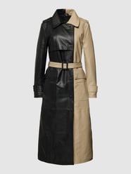 Trencz o dwukolorowym designie model ‘ROYAL’ od Copenhagen Muse Beżowy - 21