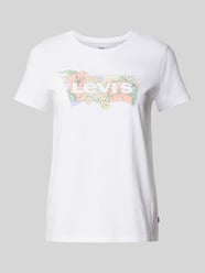 T-Shirt mit Label-Print Modell 'HIBISCUS' von Levi's® Beige - 2