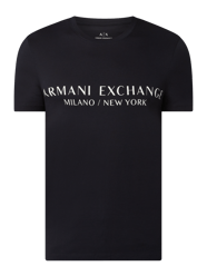 T-Shirt mit Logo-Print  von ARMANI EXCHANGE Blau - 18