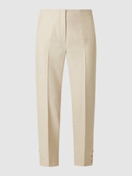 Stoffhose mit Leinen-Anteil von BETTY & CO WHITE Beige - 38