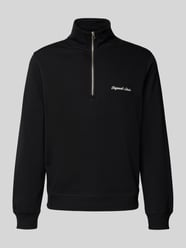 Sweatshirt mit Troyer-Kragen und Label-Stitching von Jack & Jones - 11