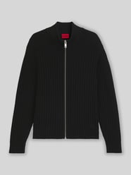 Regular fit gebreid jack van geribd katoen, model 'SRITON' van HUGO - 18