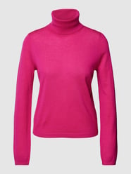 Longsleeve aus Schurwolle mit Rollkragen von Marc O'Polo Pink - 28