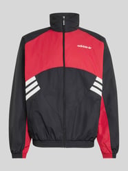 Relaxed Fit Sweatjacke mit Label-Schriftzug Modell 'MUNICH 93' von adidas Originals Bordeaux - 35