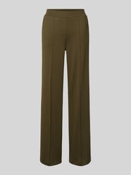 Straight leg stoffen broek met vaste persplooien van Smith and Soul Groen - 25