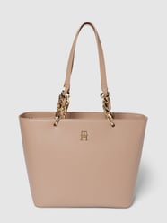 Tote Bag mit kurzen Henkeln Modell 'CHIC' von Tommy Hilfiger Beige - 44