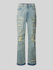 Straight Leg Jeans im Destroyed-Look Modell 'FIRIO' von 2Y Studios Blau - 37