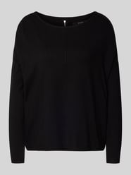 Sweter o kroju comfort fit z dzianiny z mieszanki wiskozy model ‘BREEZE AURA’ od VERO MODA - 34