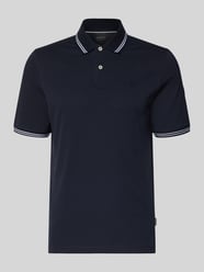 Regular Fit Poloshirt mit Logo-Stitching von bugatti - 26