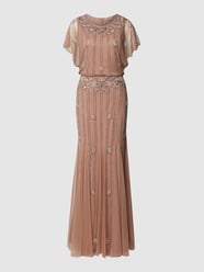 Abendkleid mit Zierbesatz von LACE & BEADS Pink - 8