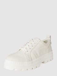 Plateausneakers met labeldetails van Marc O'Polo Wit - 33