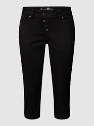 Capribroek met labeldetails van Buena Vista Grijs / zwart - 42