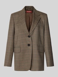 Długi żakiet o kroju regular fit z czystej żywej wełny model 'TALCA' od Max Mara Studio - 36