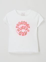 T-Shirt mit Message von Staccato Weiß - 45