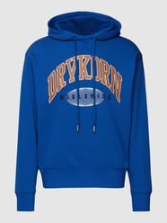 Hoodie mit Logo-Print Modell 'BRADLEY' von Drykorn Blau - 1