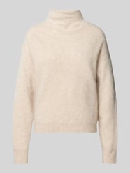 Sweter o kroju loose fit z mieszanki wełny i kaszmiru model 'Frosella' od BOSS - 4