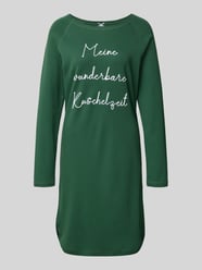 Regular fit nachthemd met statementstitching, model 'Kuschelig' van LOUIS & LOUISA - 18