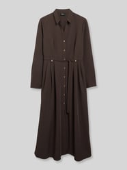 Midikleid mit Bindegürtel von s.Oliver BLACK LABEL - 1