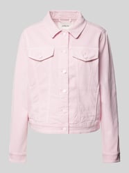 Boxy Fit Jeansjacke aus Baumwoll-Mix mit Brustpattentaschen von s.Oliver RED LABEL Pink - 7