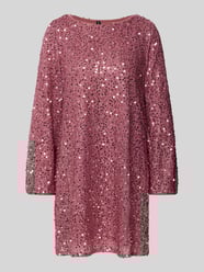 Soepele avondjurk met pailletten, model 'NAJA' van Vero Moda Fuchsia - 17