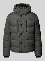 Regular Fit Pufferjacke mit abnehmbarer Kapuze von Tom Tailor Grau - 42