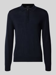 Strickpullover aus Schurwolle mit Polokragen von MAERZ Muenchen - 17