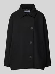 Jacke mit Knopfleiste von Jake*s Collection Schwarz - 8