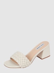 Pantolette in Flecht-Optik Modell 'Aspyn'  von Steve Madden Weiß - 24
